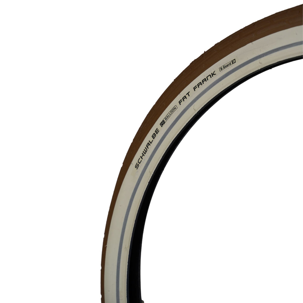 Set of Brown and White Wall Schwalbe Fat Frank Tires | 26