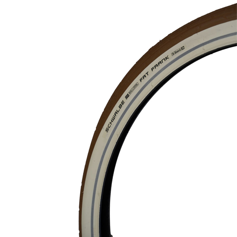 Set of Brown and White Wall Schwalbe Fat Frank Tires | 26